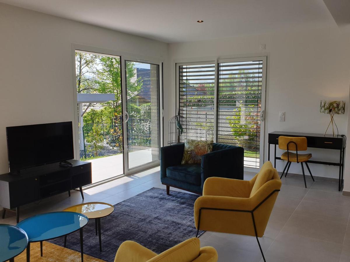 L'Appartement Jardin Avec Vue Montagnes Sévrier Zewnętrze zdjęcie