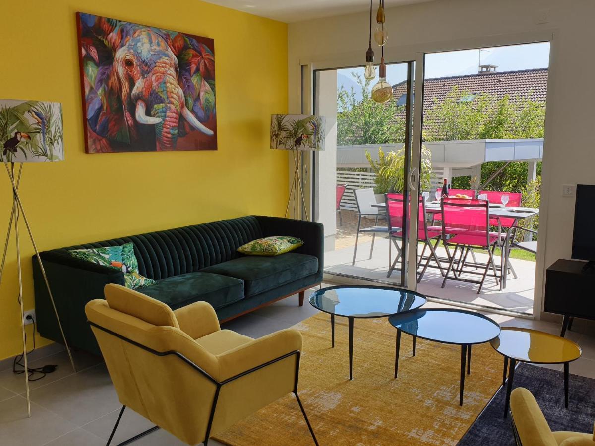 L'Appartement Jardin Avec Vue Montagnes Sévrier Zewnętrze zdjęcie