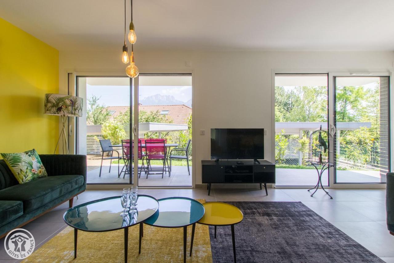 L'Appartement Jardin Avec Vue Montagnes Sévrier Zewnętrze zdjęcie