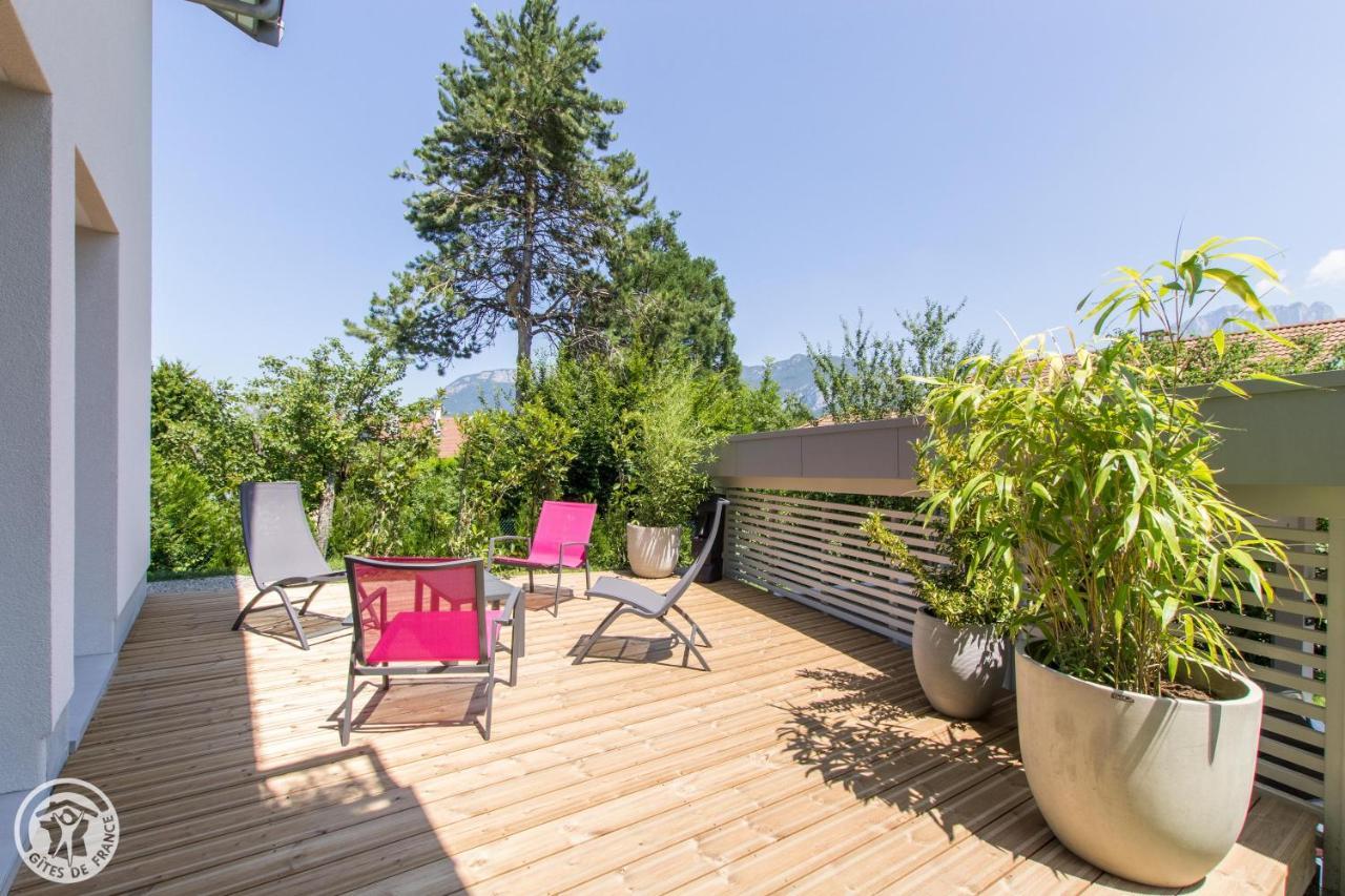 L'Appartement Jardin Avec Vue Montagnes Sévrier Zewnętrze zdjęcie