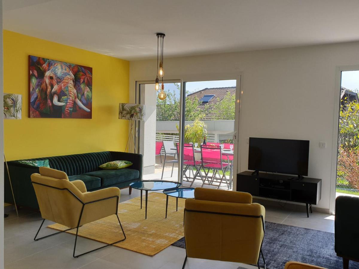L'Appartement Jardin Avec Vue Montagnes Sévrier Zewnętrze zdjęcie