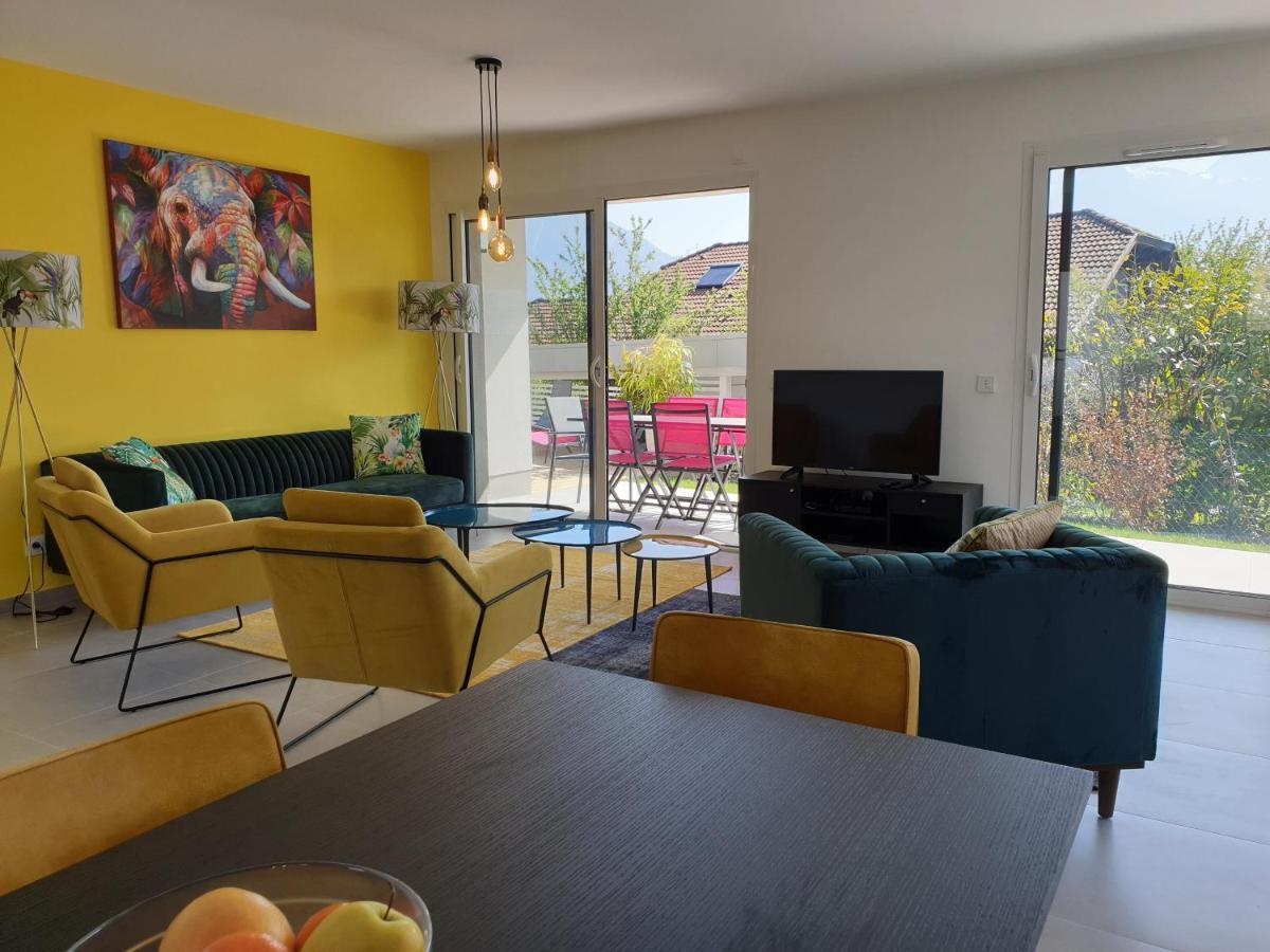 L'Appartement Jardin Avec Vue Montagnes Sévrier Zewnętrze zdjęcie