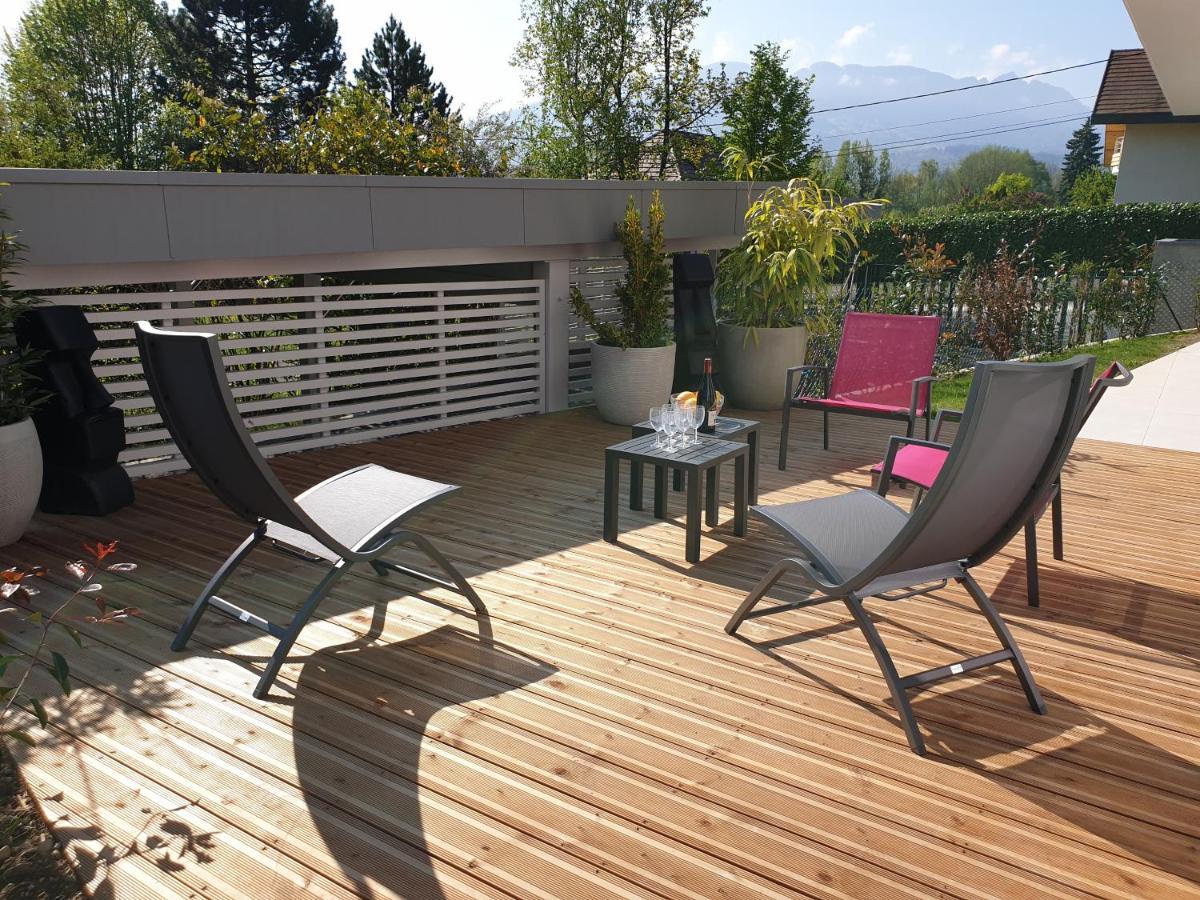 L'Appartement Jardin Avec Vue Montagnes Sévrier Zewnętrze zdjęcie