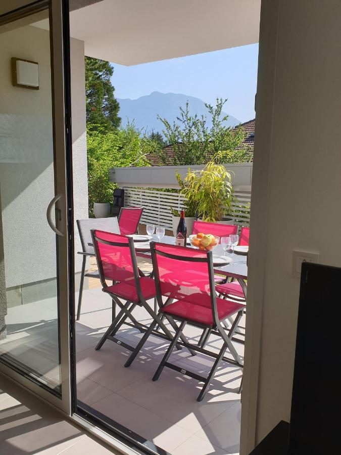 L'Appartement Jardin Avec Vue Montagnes Sévrier Zewnętrze zdjęcie