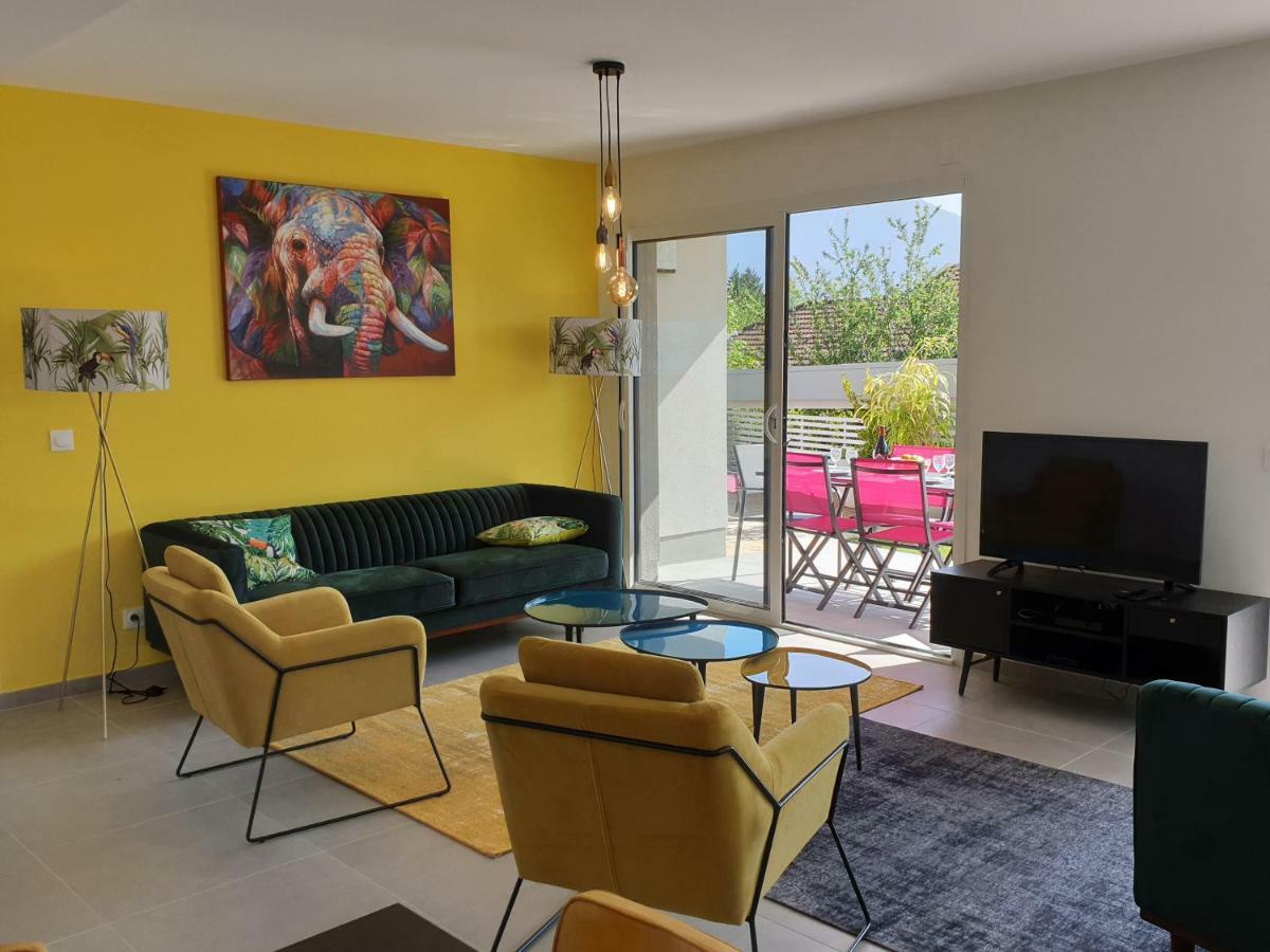 L'Appartement Jardin Avec Vue Montagnes Sévrier Zewnętrze zdjęcie